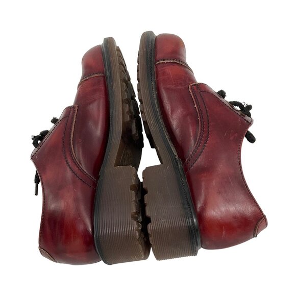 Dr. Martens Womens Leather Ankle Boots Ox Blood Size UK 3 US 5 vintage - Picture 4 of 13